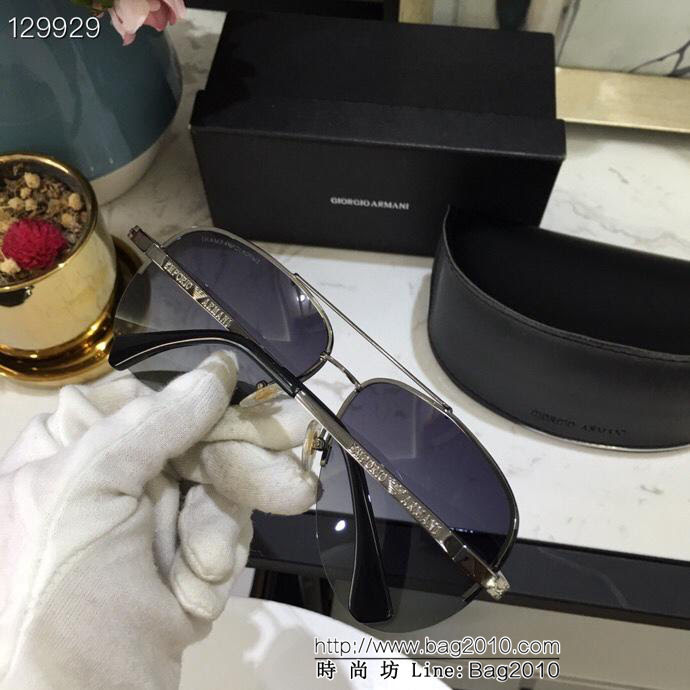 ARMANI阿瑪尼 2019新品 偏光 金屬男款 大框太陽鏡 寶麗來高清偏光鏡片 夏日出行必備款 10024  lly1683